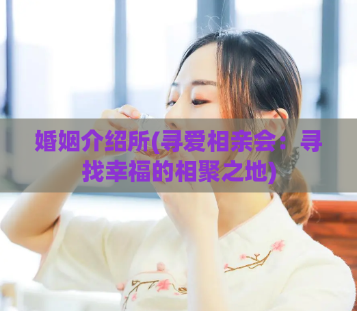 婚姻介绍所(寻爱相亲会：寻找幸福的相聚之地)