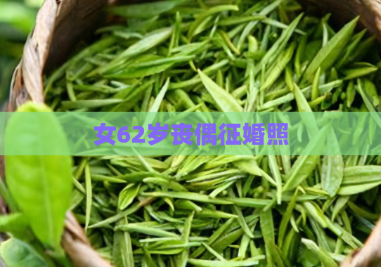 女62岁丧偶征婚照